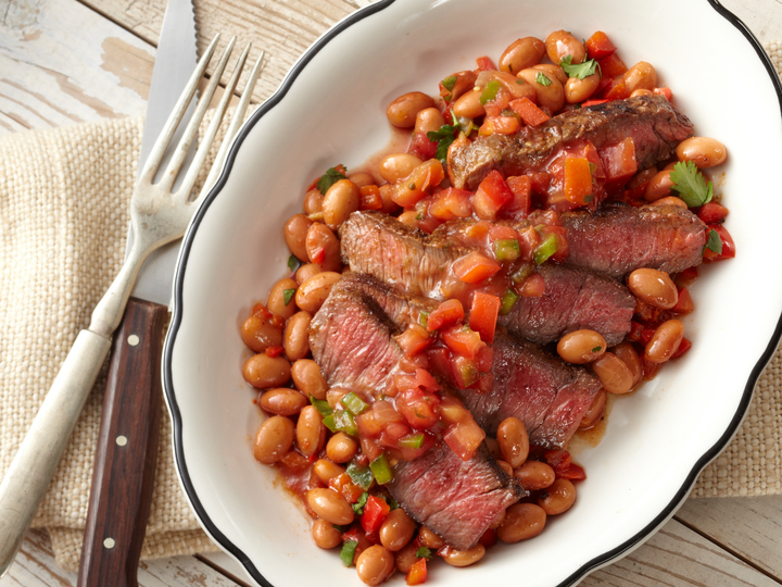 Southwest Steak and Pinto Beans